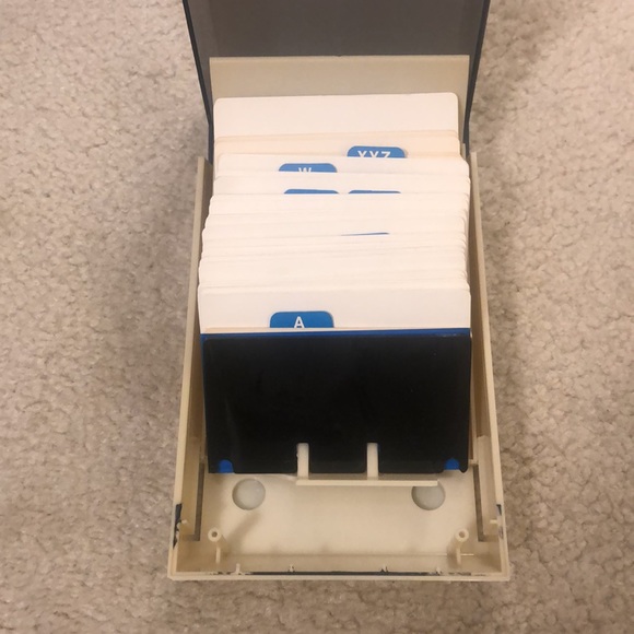 Vintage Rolodex Contacts Box - Picture 2 of 4